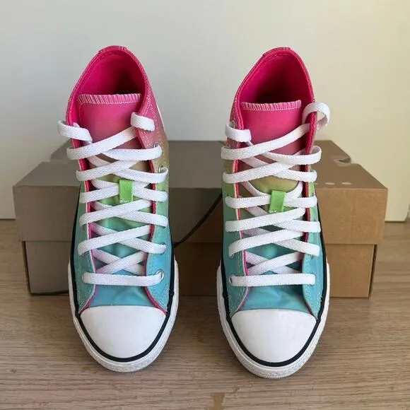 Converse Chuck Taylor Hi Top Multicolor Kids Sneakers A08748F- SZ 2 Y