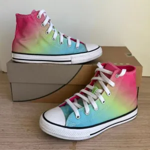Converse Chuck Taylor Hi Top Multicolor Kids Sneakers A08748F- SZ 2 Y