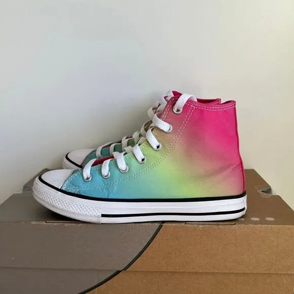 Converse Chuck Taylor Hi Top Multicolor Kids Sneakers A08748F- SZ 2 Y