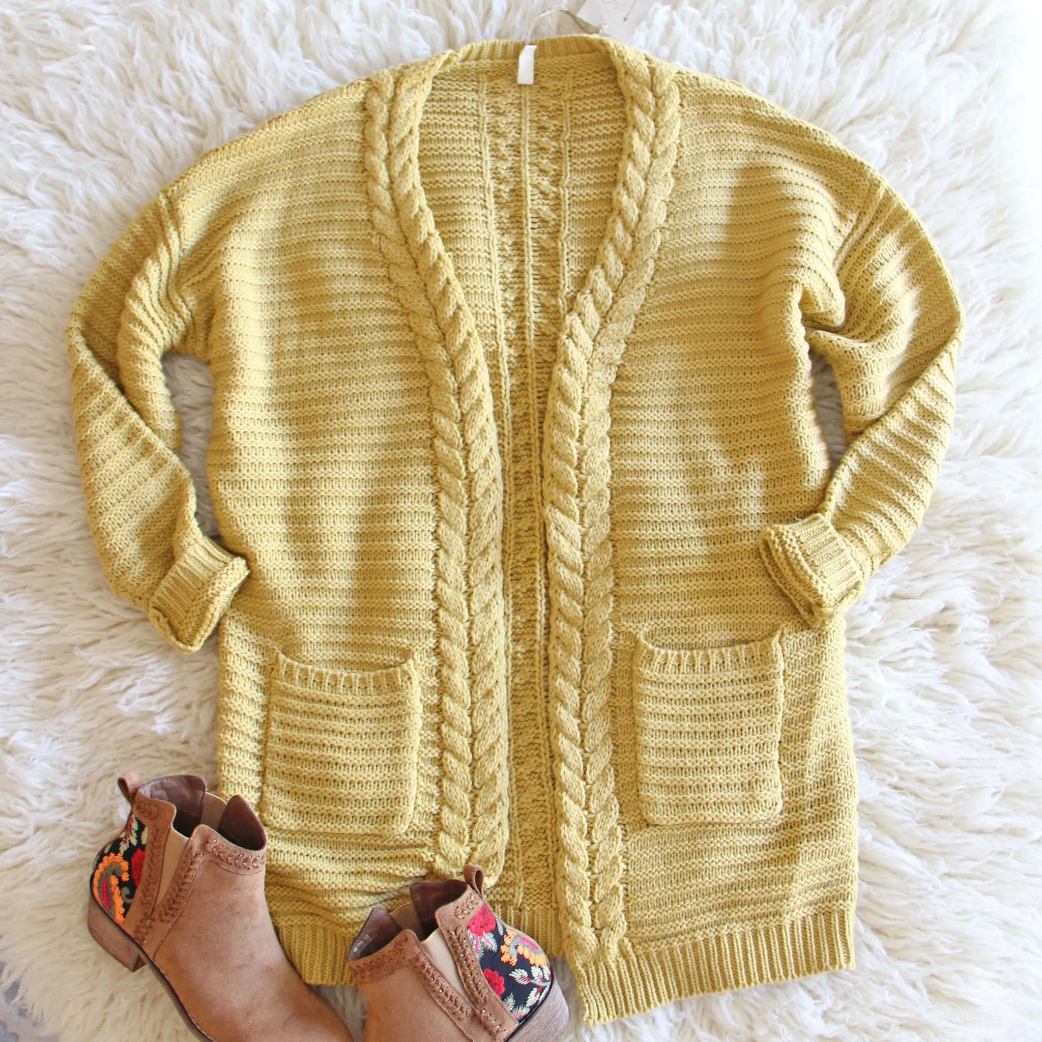 Cozy Bundle Sweater in Mustard