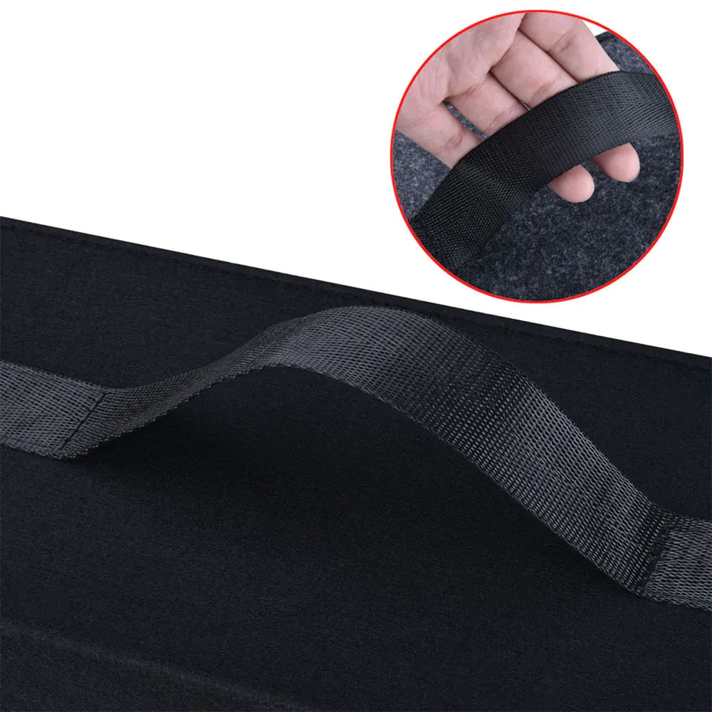 Custom Text For Soft Felt Car Bag Organizer, Compatible with All Cars, Folding Car Storage Box Non Slip Fireproof Car Trunk Organizer DR12990