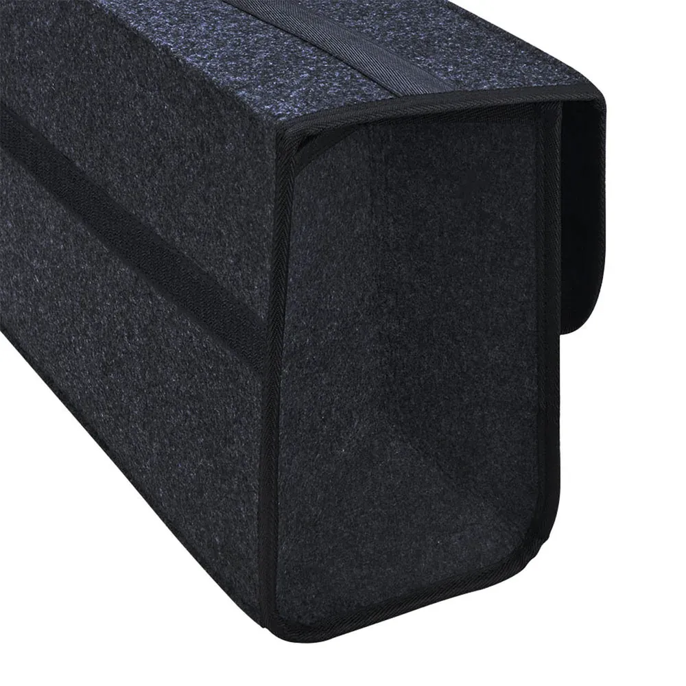 Custom Text For Soft Felt Car Bag Organizer, Compatible with All Cars, Folding Car Storage Box Non Slip Fireproof Car Trunk Organizer DR12990