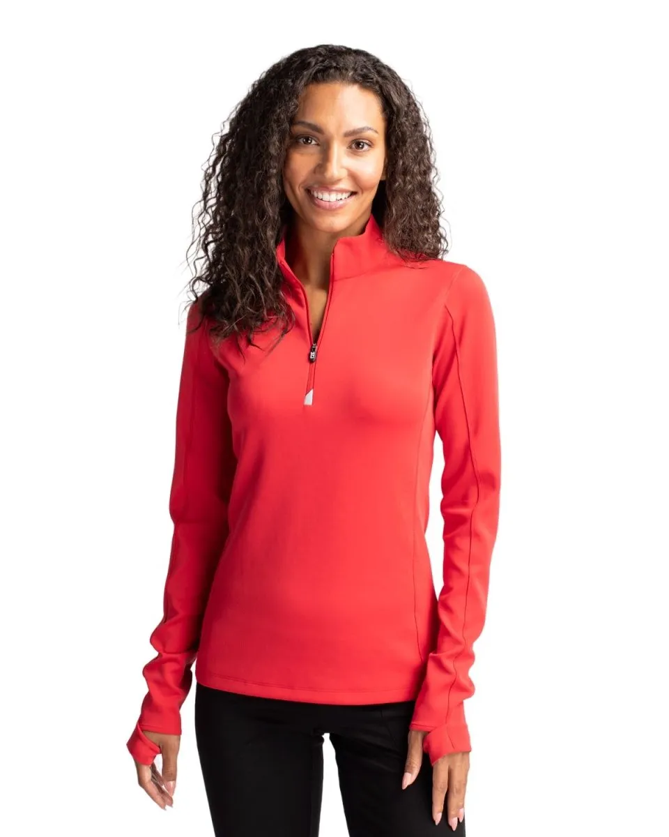 Cutter & Buck Women's Traverse Stretch Quarter Zip Pullover