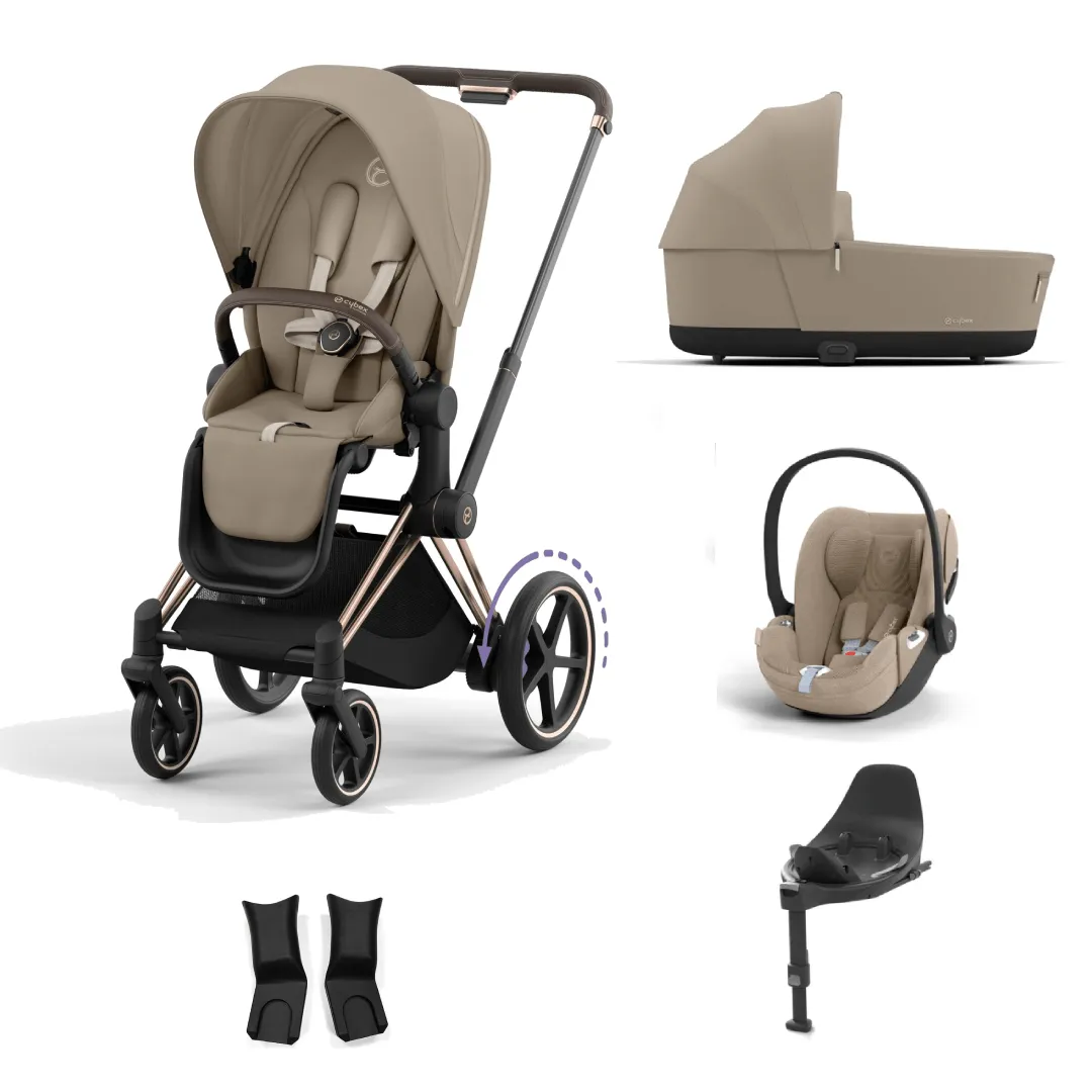 Cybex ePriam Cloud T i-Size Bundles - Cozy Beige