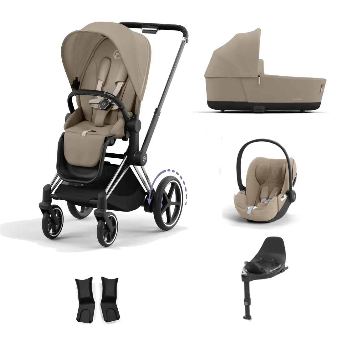 Cybex ePriam Cloud T i-Size Bundles - Cozy Beige