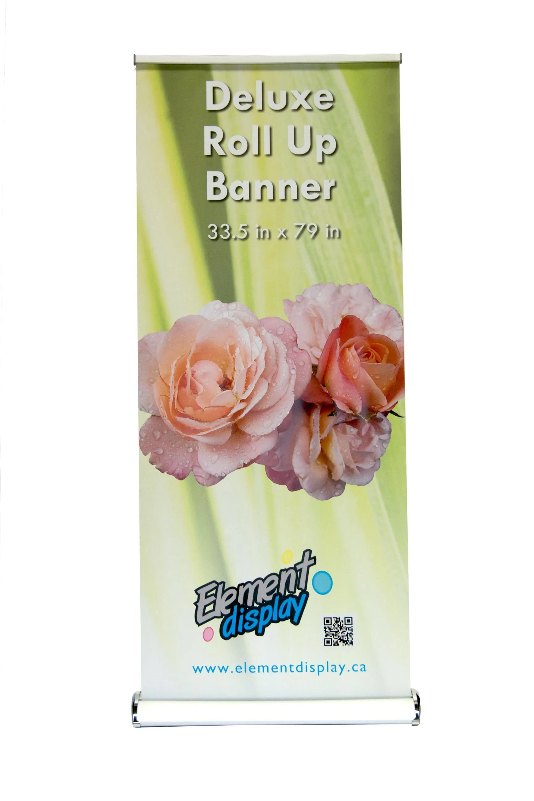 Deluxe Roll Up Banner Stand with Graphic