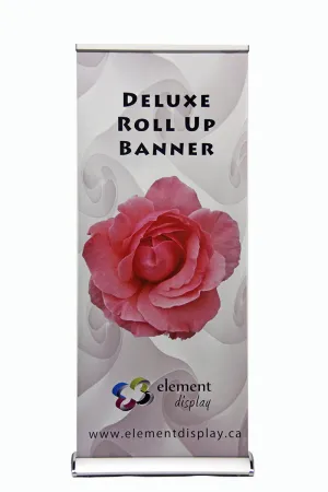 Deluxe Roll Up Banner Stand with Graphic
