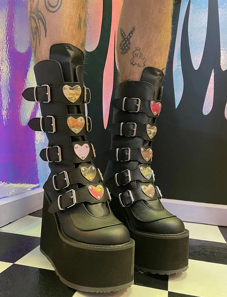 DEMONIA SWING-230 - BLACK VEGAN LEATHER ✰ PRE ORDER ✰
