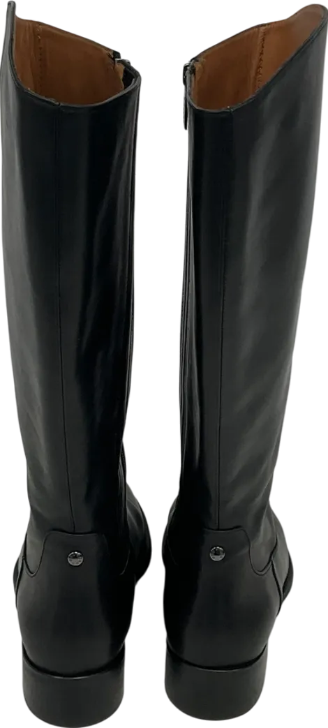 Duo Black Verity Knee High Leather Boots UK 7 EU 40 👠