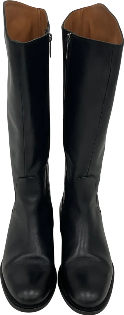 Duo Black Verity Knee High Leather Boots UK 7 EU 40 👠