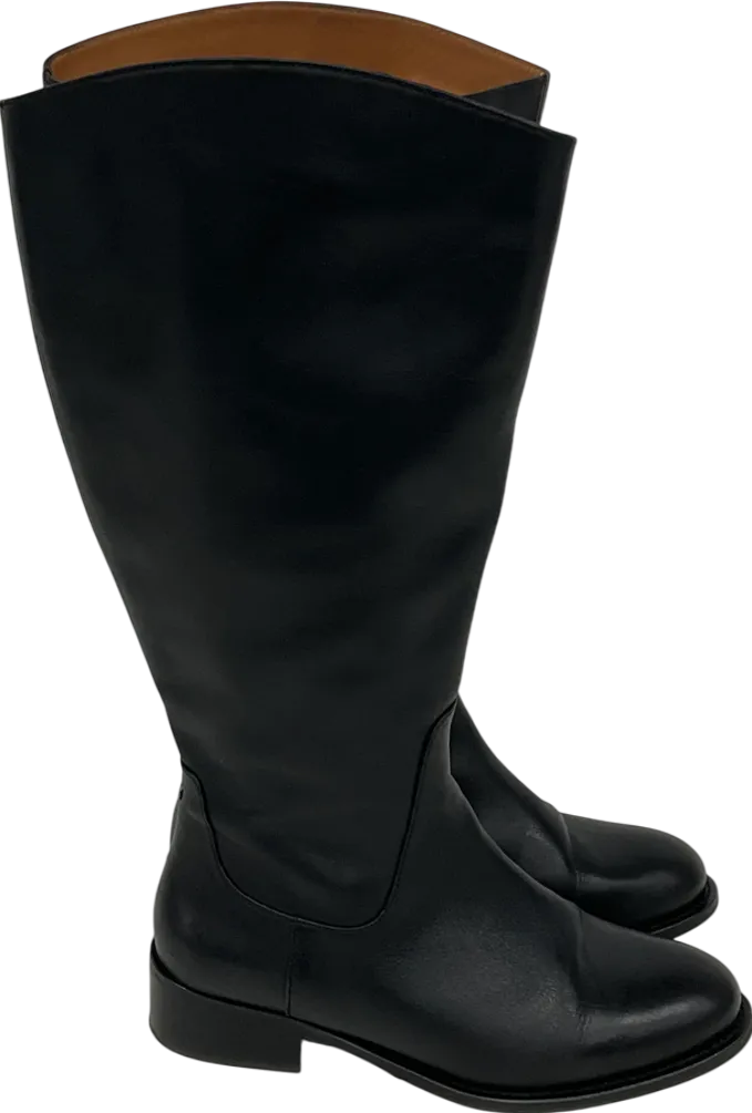Duo Black Verity Knee High Leather Boots UK 7 EU 40 👠