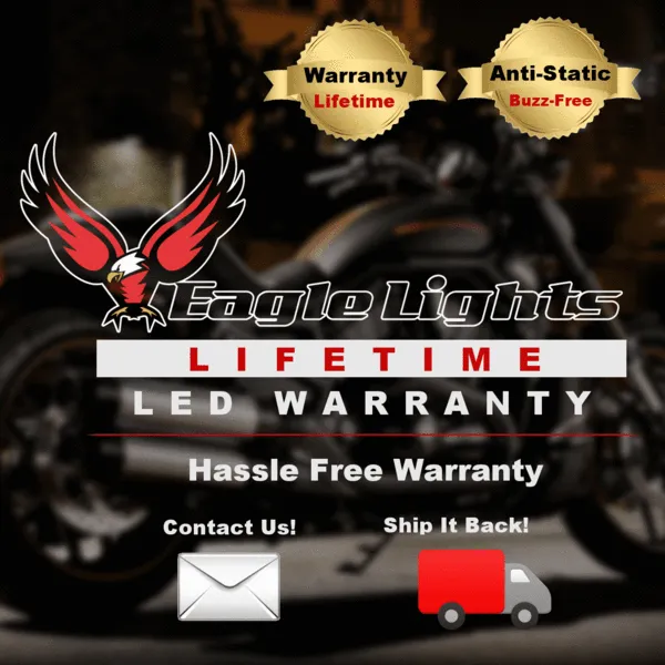 Eagle Lights 7" LED Headlight Kit for Jeeps with White LED Halo Rings - Double Pack