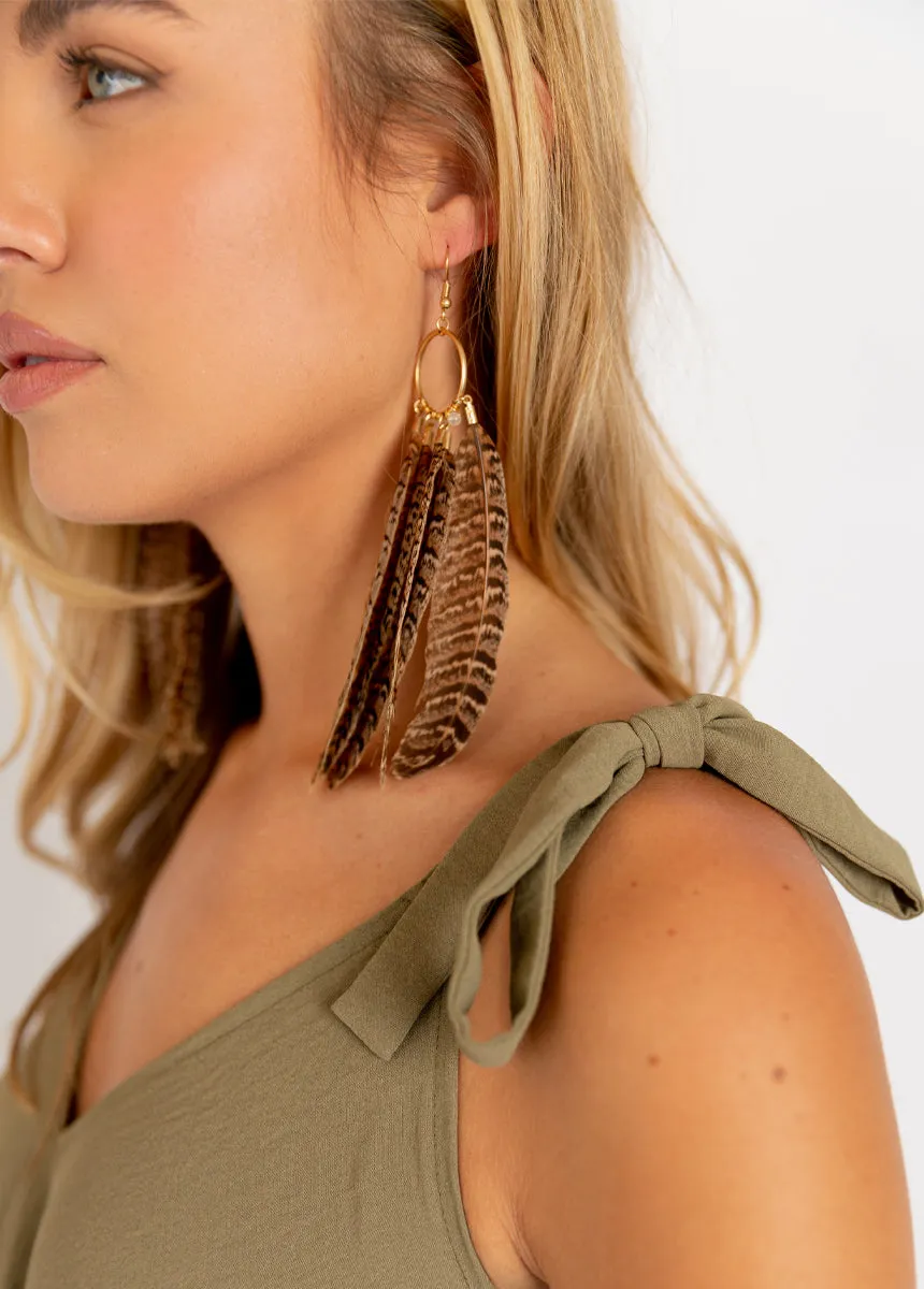 Ellio Dress in Olive Ash