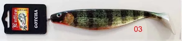 Entice Gotcha Shad Junior Soft Plastic Fishing Lure