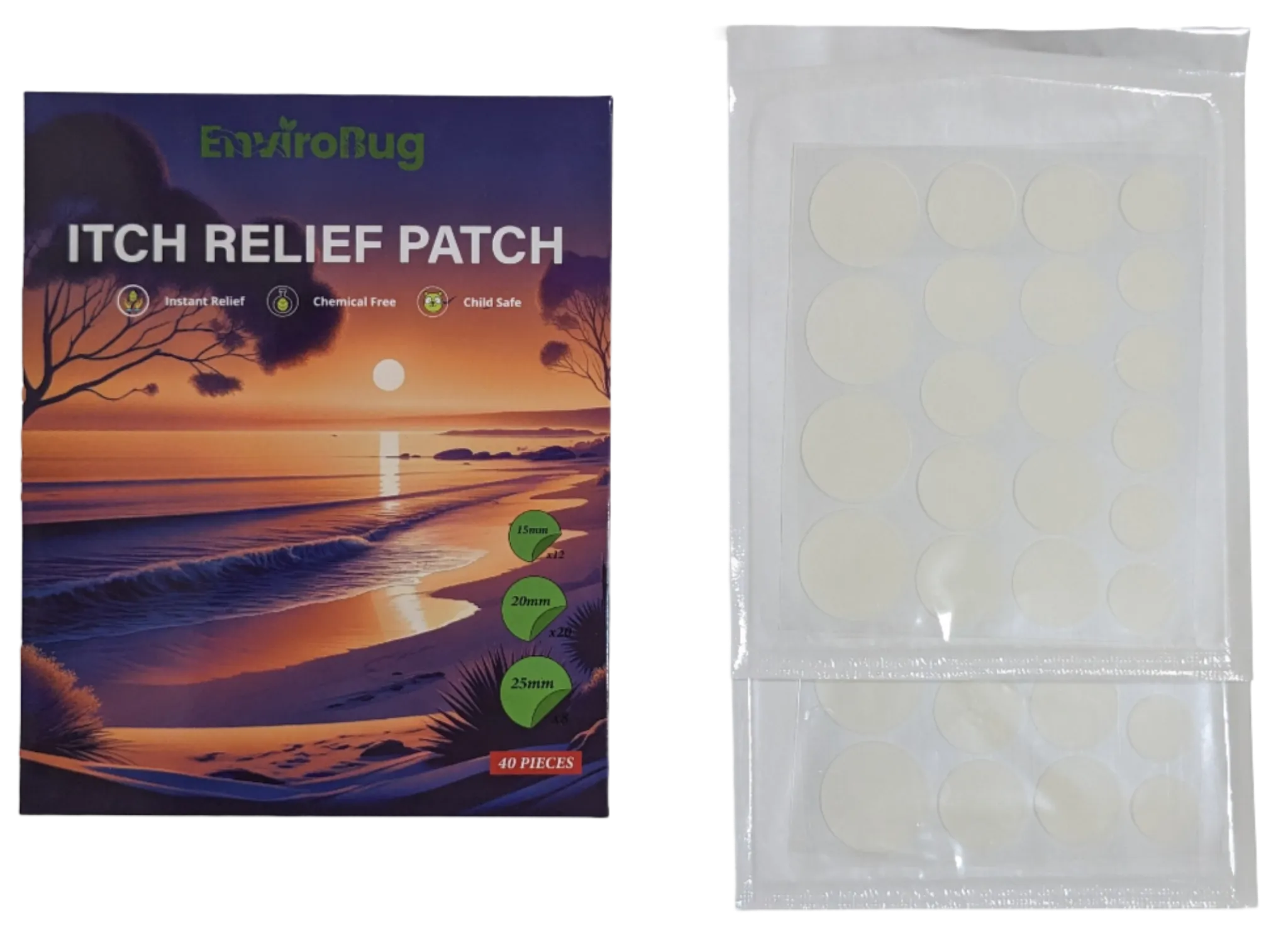 Envirobug Insect Bite & Itch Relief Patches 40 Pack