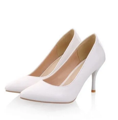 Esmeralda Career High Heal Pumps