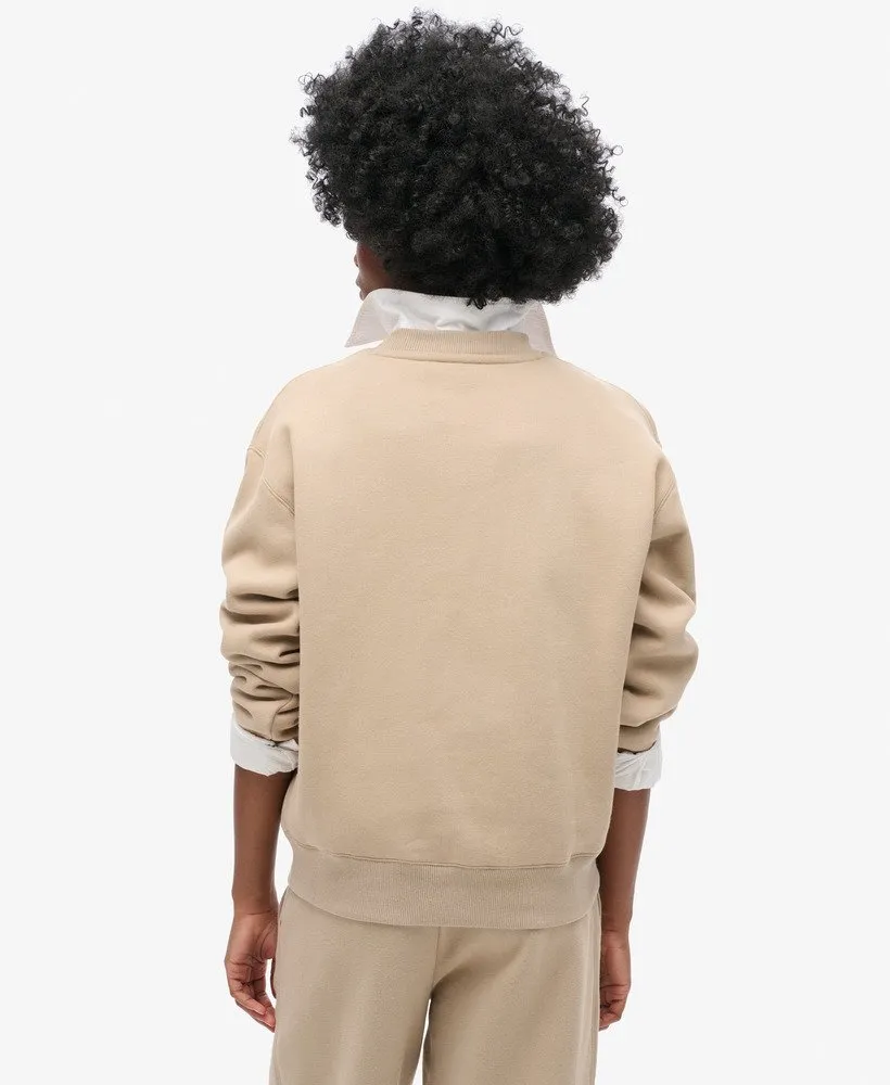 Essential Logo Sweatshirt | Cobblestone Grey