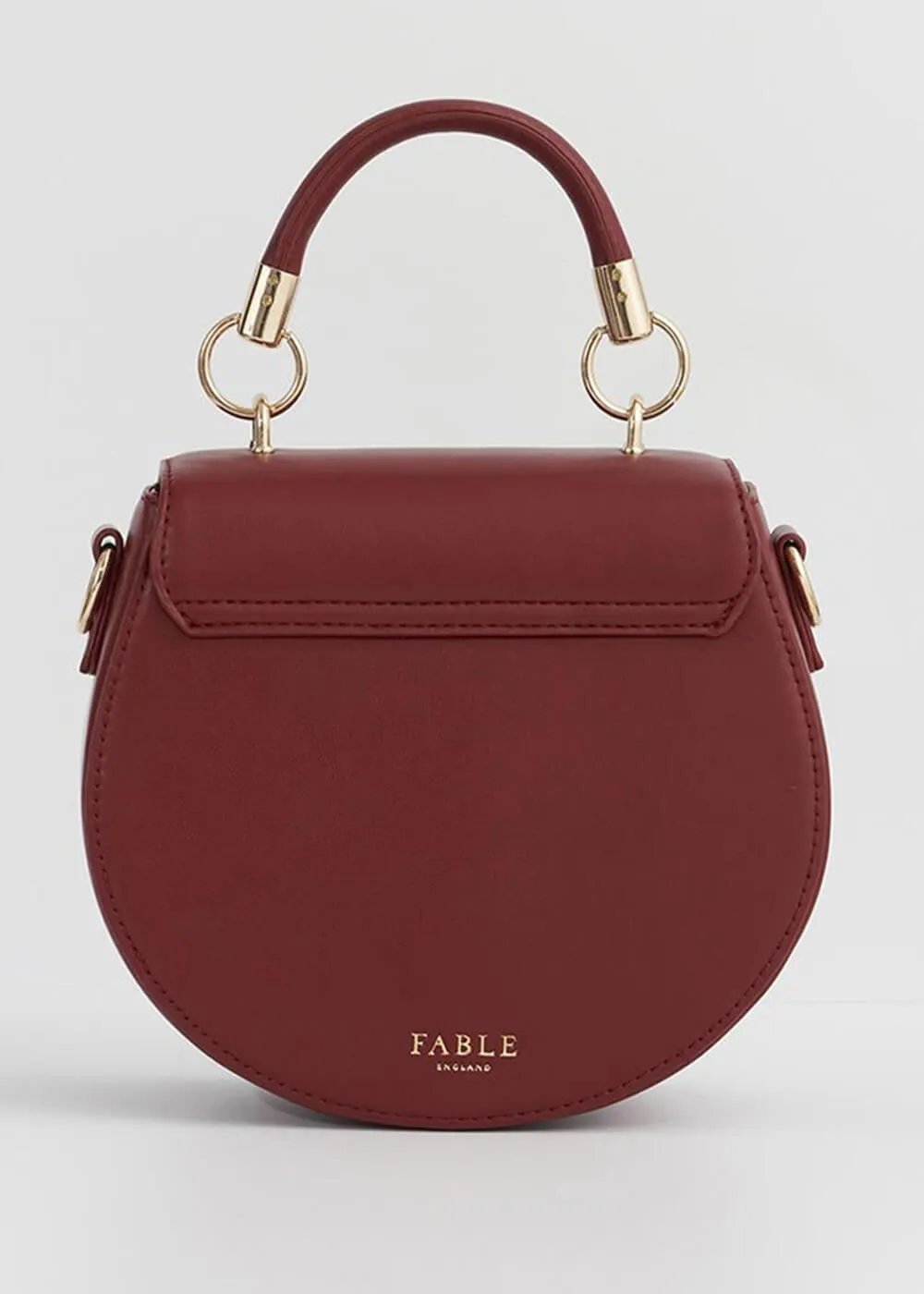 Fable England Running Bunny Saddle Bag Burgundy