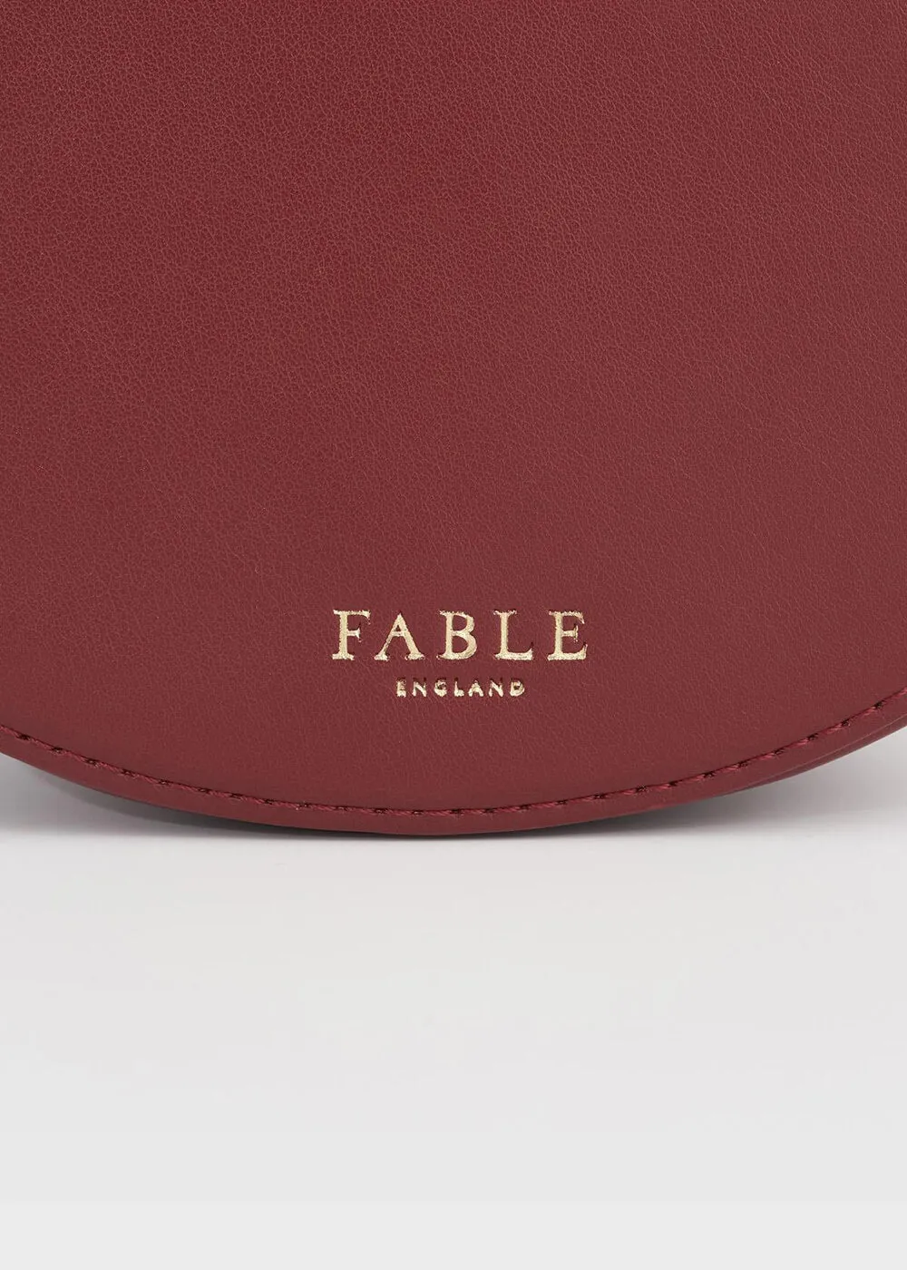 Fable England Running Bunny Saddle Bag Burgundy