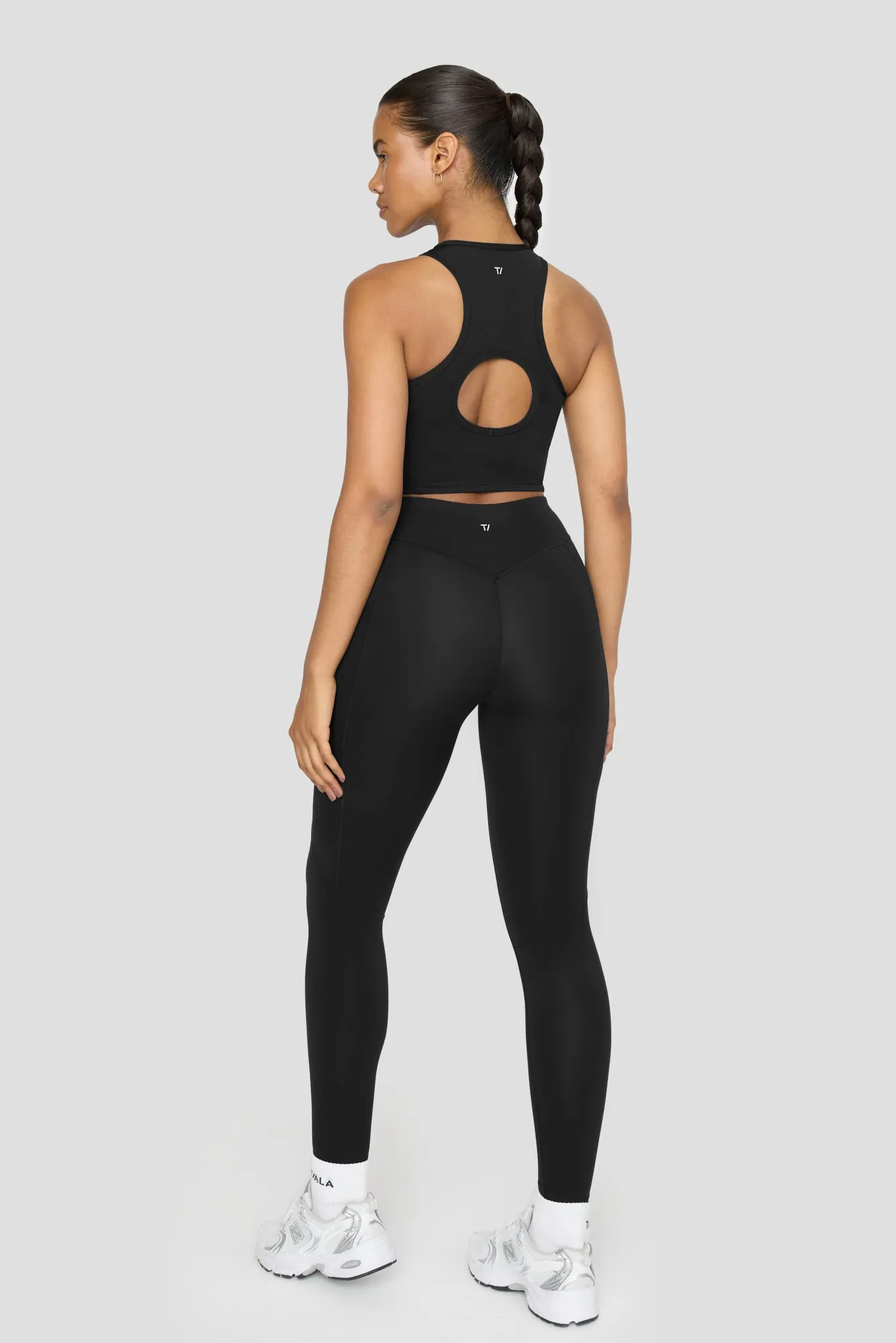 FORMTECH HIGH WAISTED ADJUSTER RUNNING LEGGING - BLACK