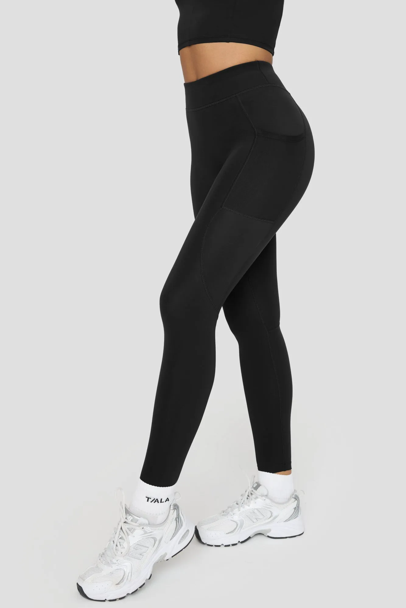 FORMTECH HIGH WAISTED ADJUSTER RUNNING LEGGING - BLACK