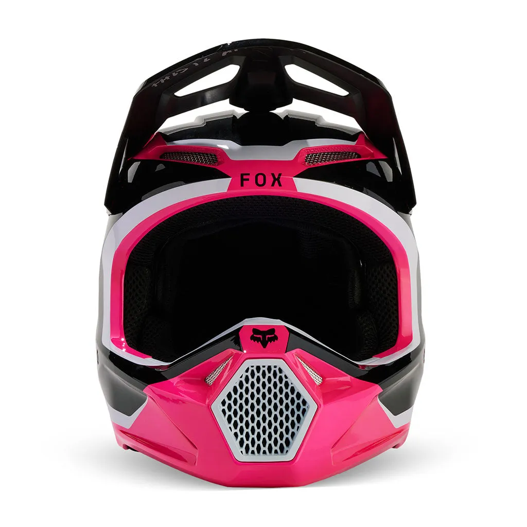 Fox - 2024 Youth V1 Nitro Black/Pink Helmet