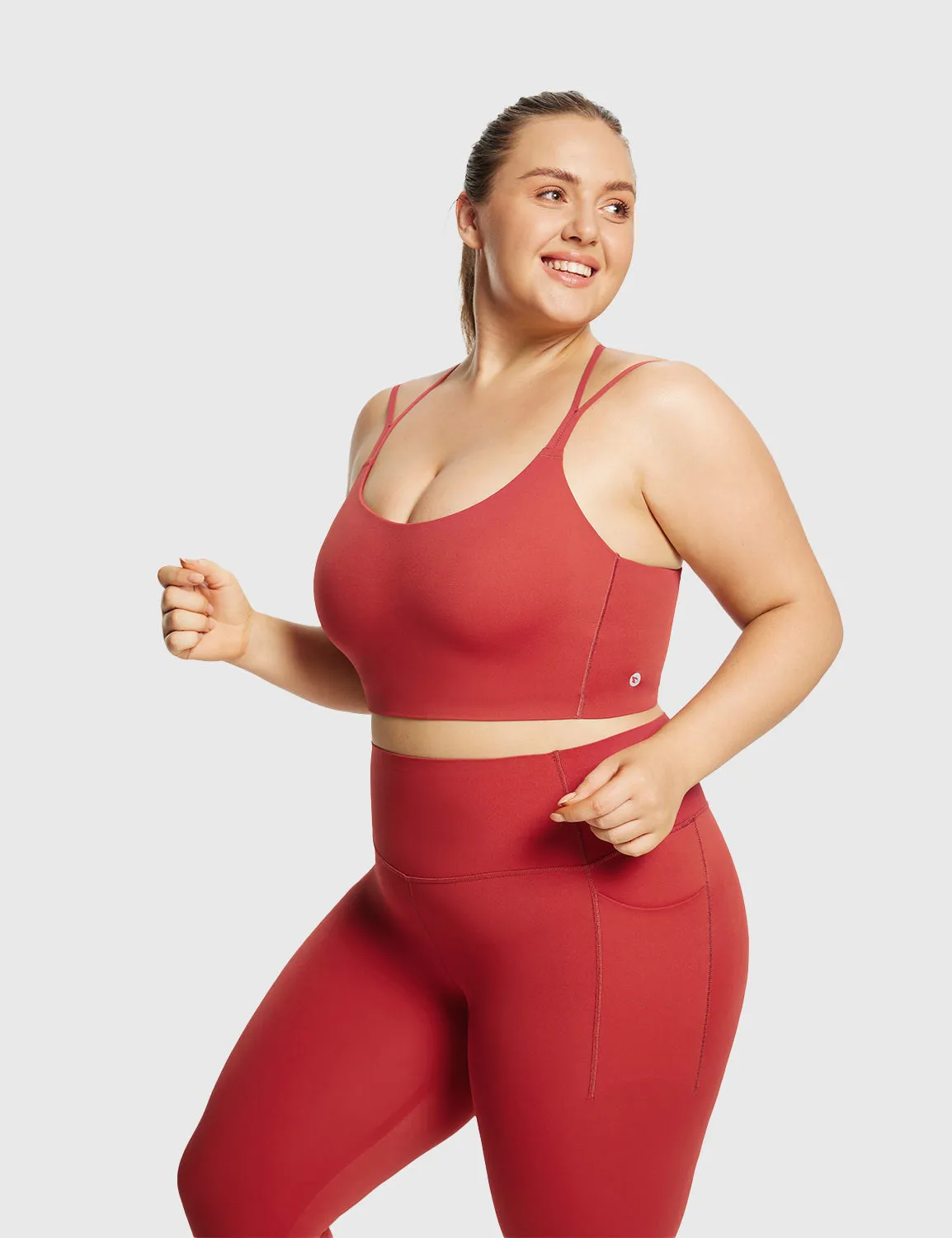 Freeleaf Cross-Strap Low-Impact Sports Bra