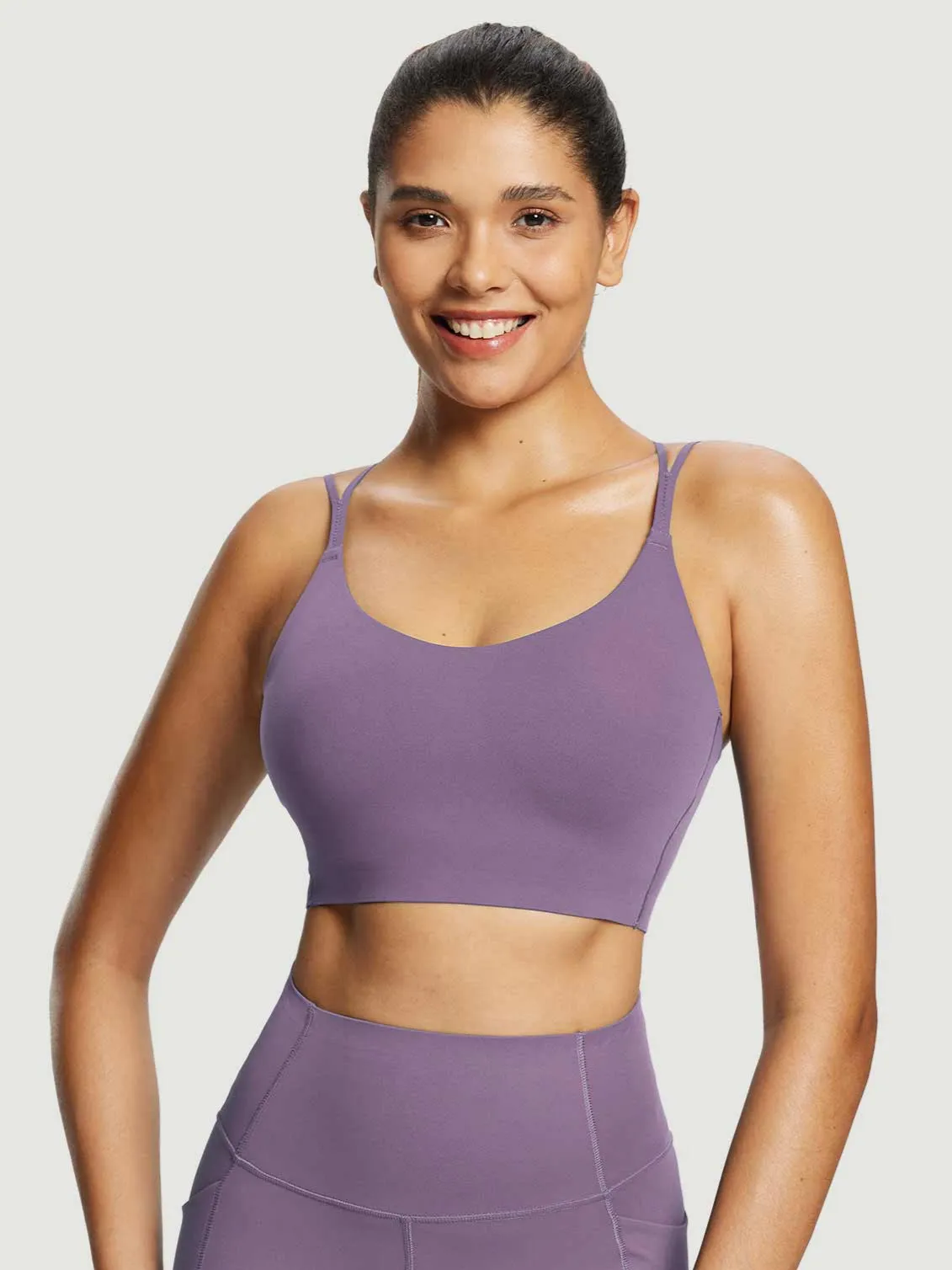 Freeleaf Cross-Strap Low-Impact Sports Bra