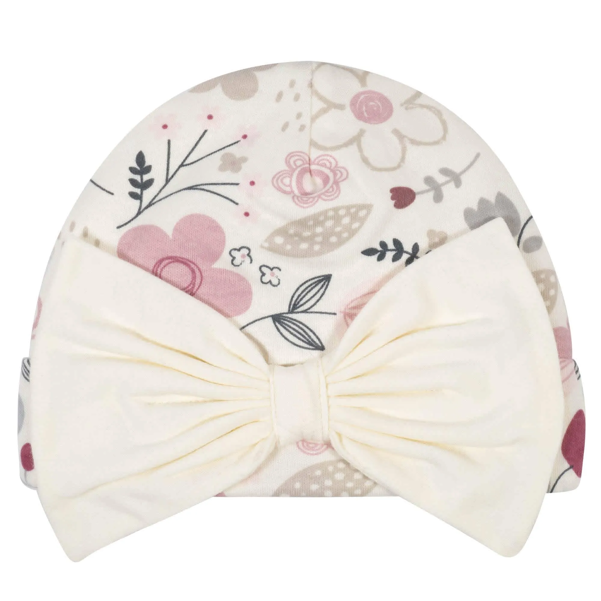 Gerber® Organic 3-Piece Baby Girls Flowers & Leaves Gown Starter Set