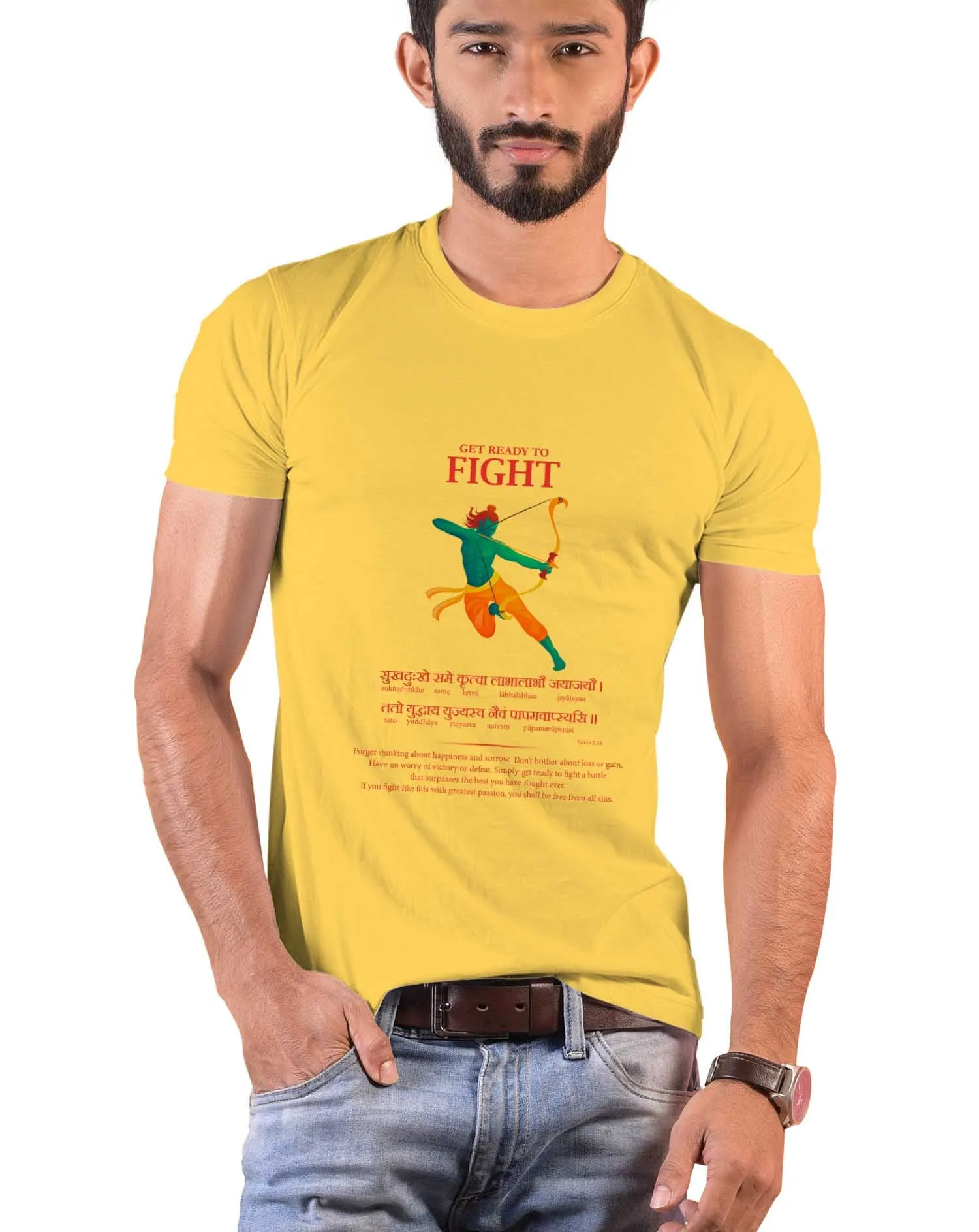 Get Ready to Fight, Sanskrit T-shirt