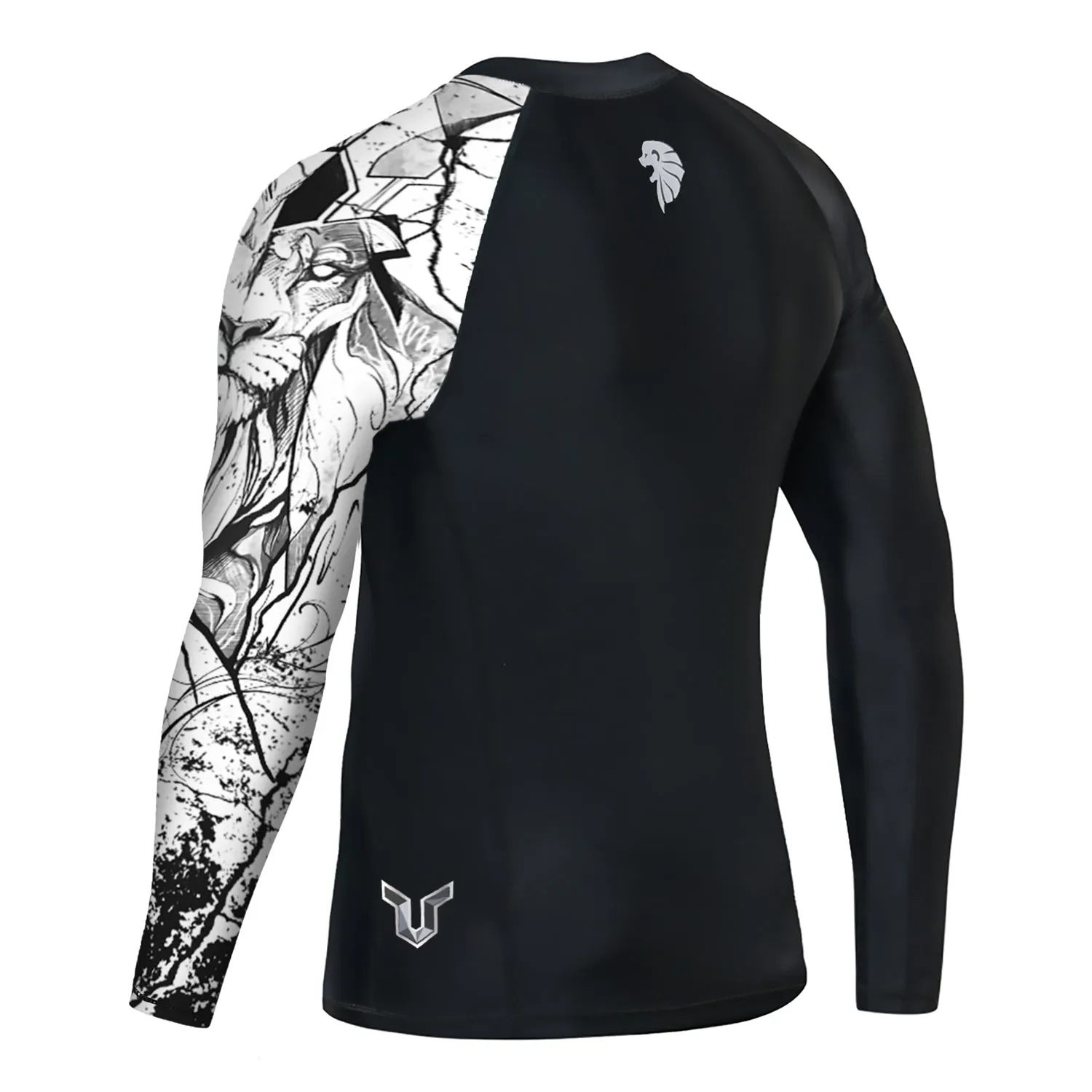 Graphic 2.0 UPF50  Long Sleeve Rash Guard for Men - Tattoo Lion