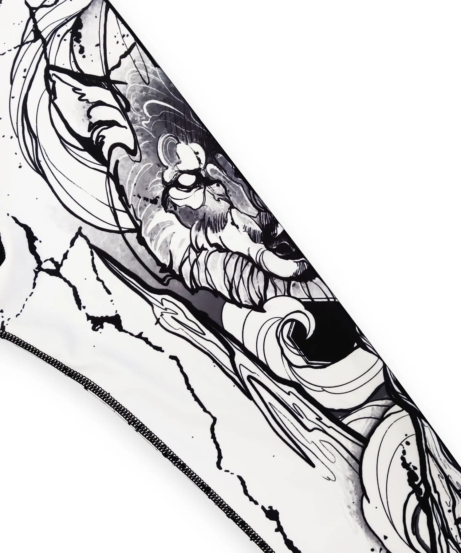 Graphic 2.0 UPF50  Long Sleeve Rash Guard for Men - Tattoo Wolf
