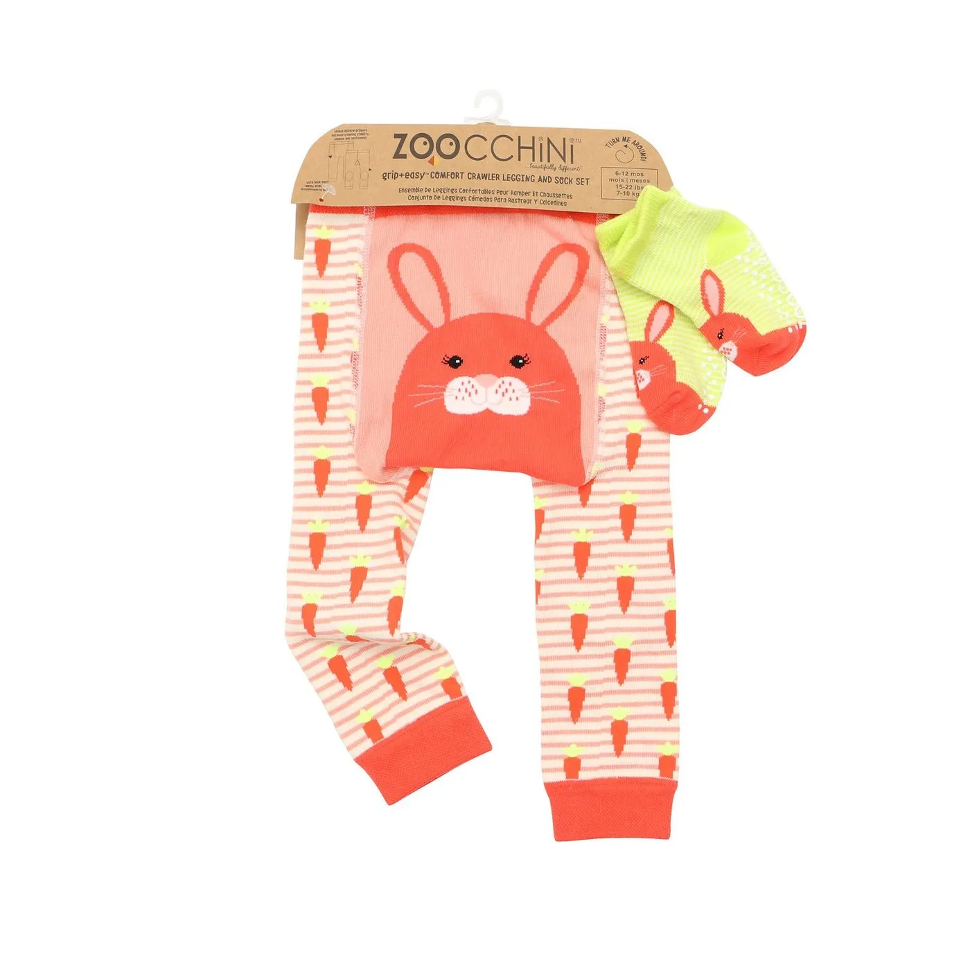 Grip Easy Comfort Crawler Legging & Socks Set - Bella the Bunny