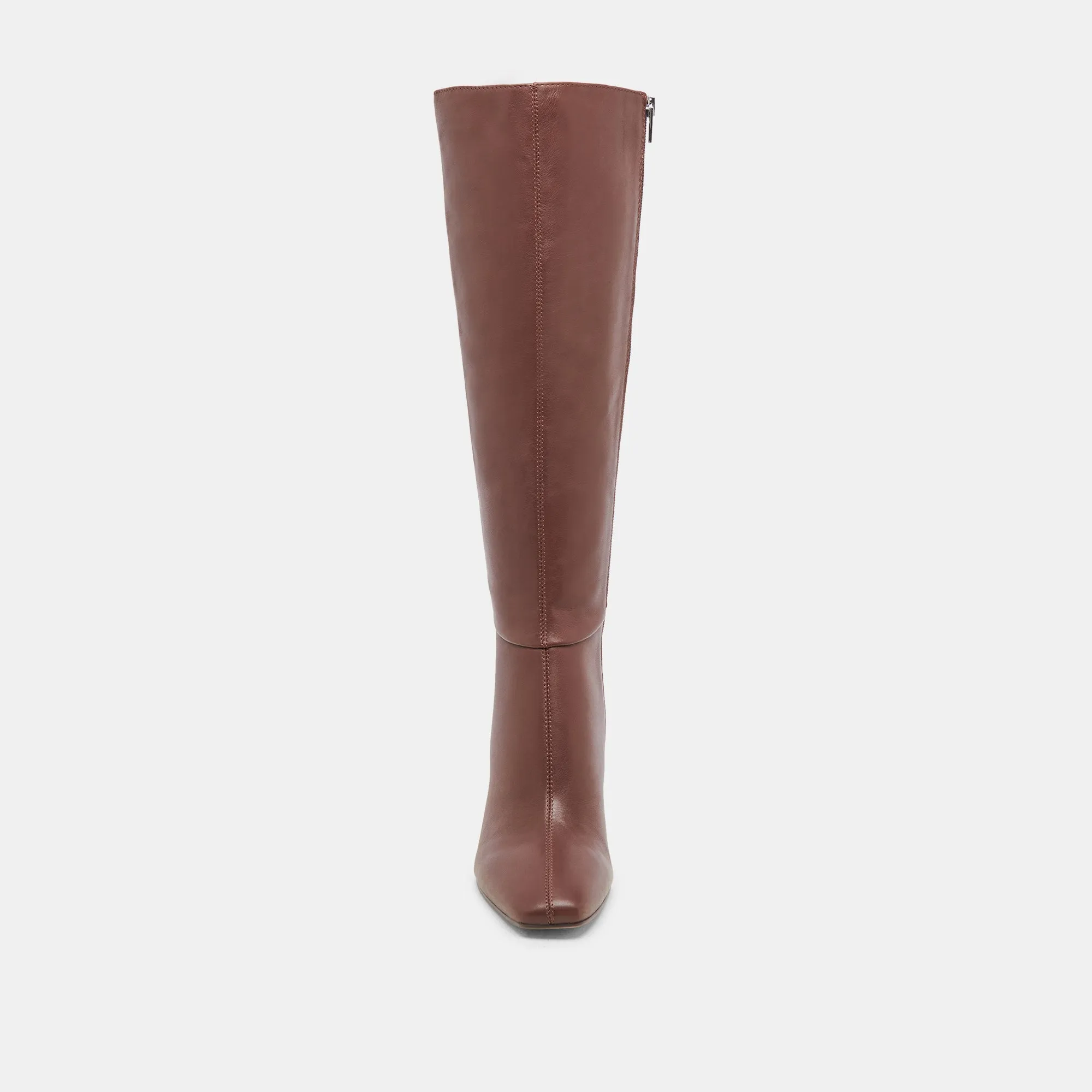GYRA EXTRA WIDE CALF BOOTS CHOCOLATE LEATHER - re:vita