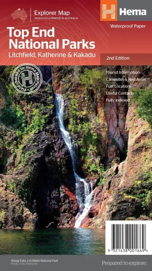 Hema Top End National Parks Map Litchfield Katherine and Kakadu