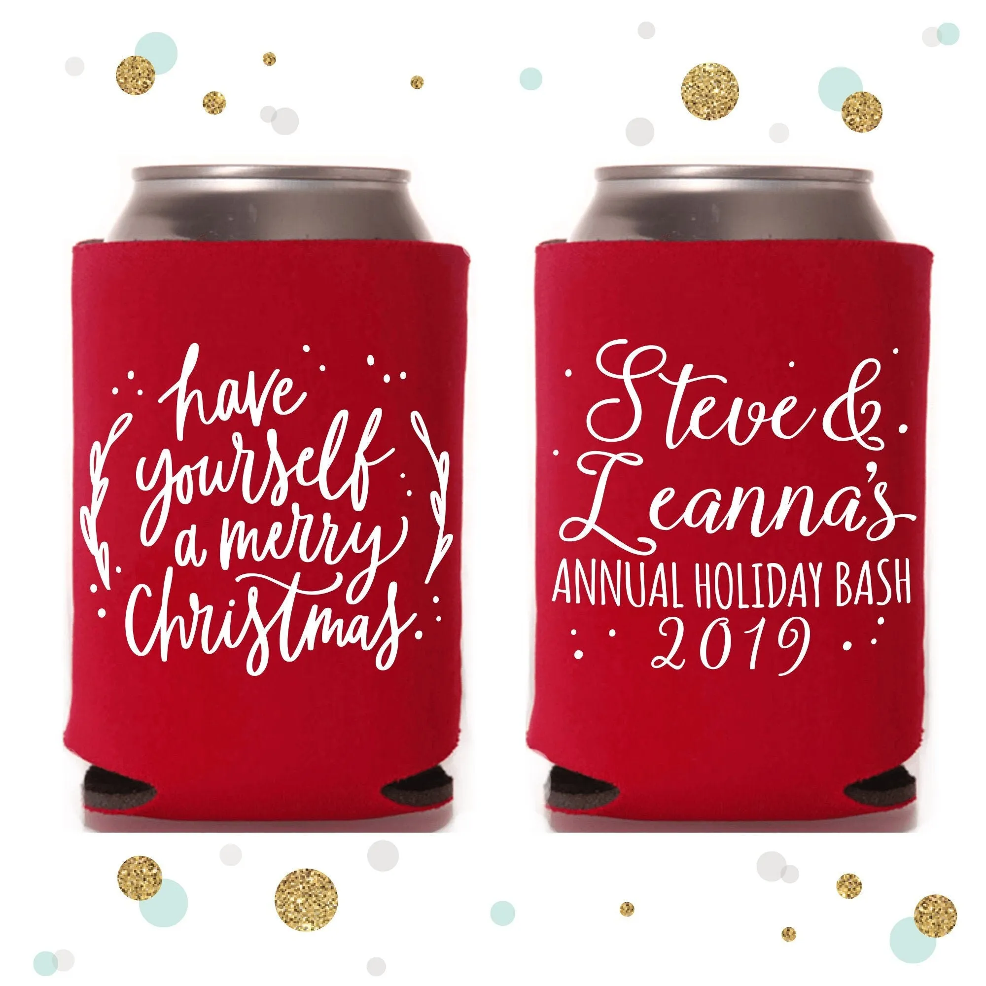 Holiday Can Cooler #11R - Custom