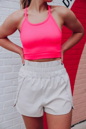 Homestretch Active Shorts - Stone