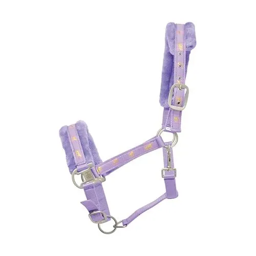 Hy Horse Print Faux Fur Padded Head Collar
