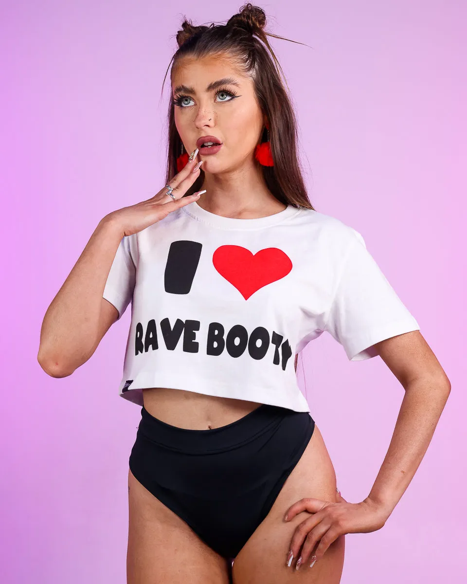 I Heart Rave Booty Crop Top