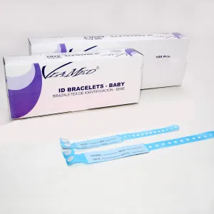 ID Bracelet Blue Hospital Medical Resort Babies On Disposable 100pcs
