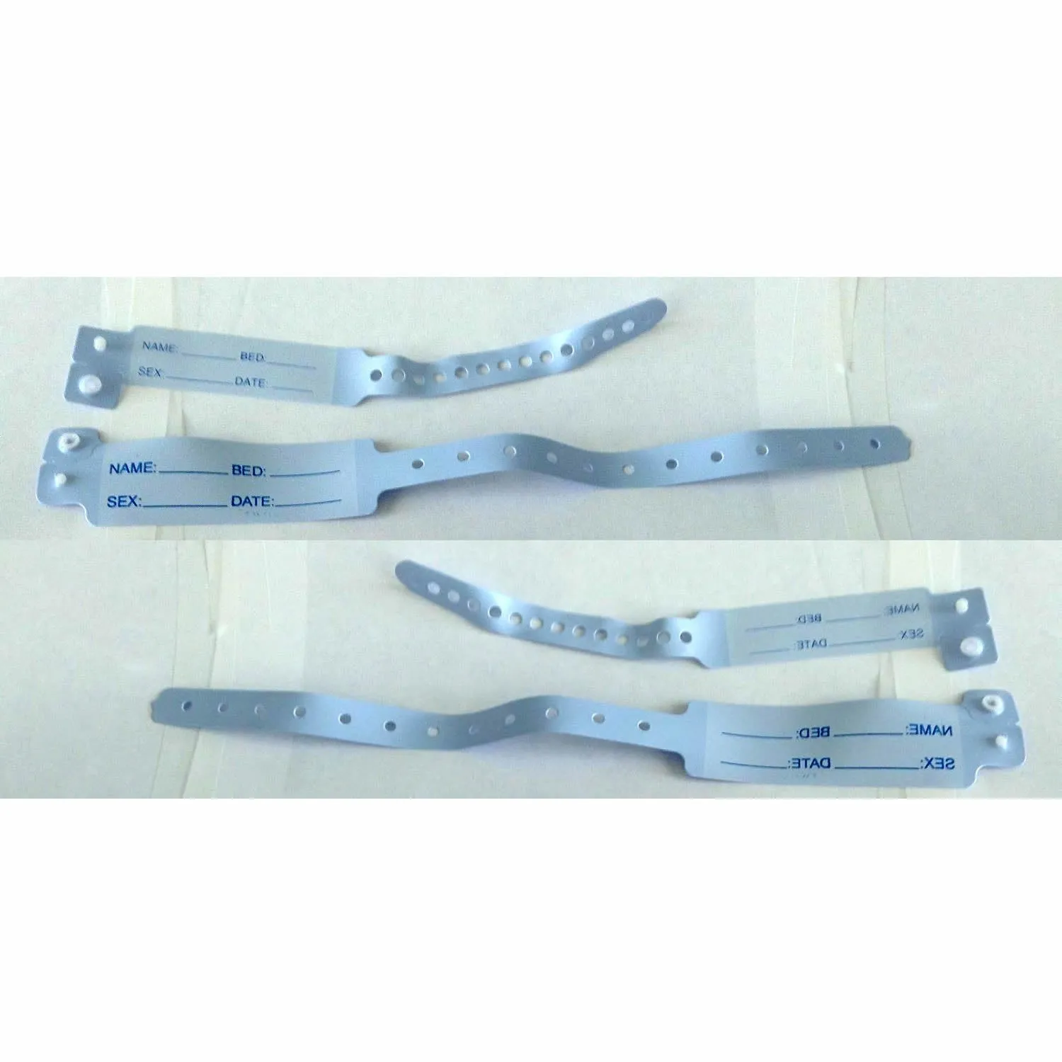 ID Bracelet Blue Hospital Medical Resort Babies On Disposable 100pcs