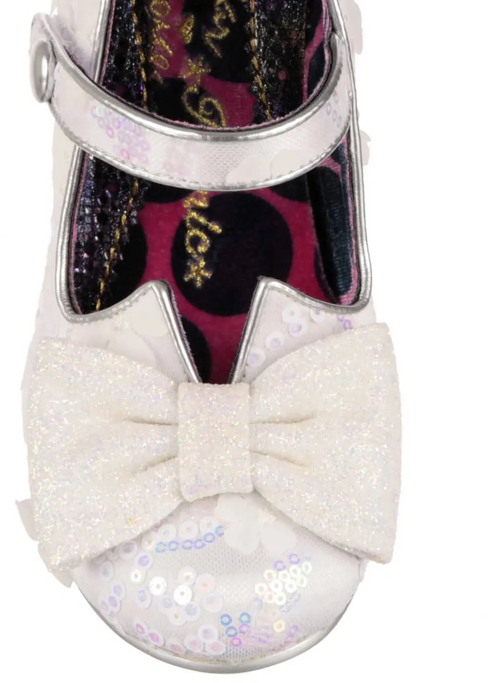 Irregular Choice Piccolo Sequins 50's Pumps Ivory