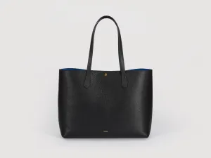 Julia Tote Bag, Jet Black / Royal Blue