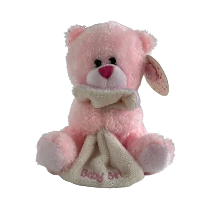 Keel Toys Baby Girl Blanket Bear- 14cm