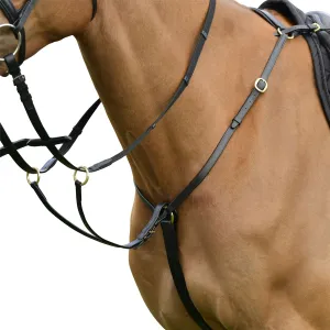 Kincade Classic 3 Point Breastplate With Running Martingale