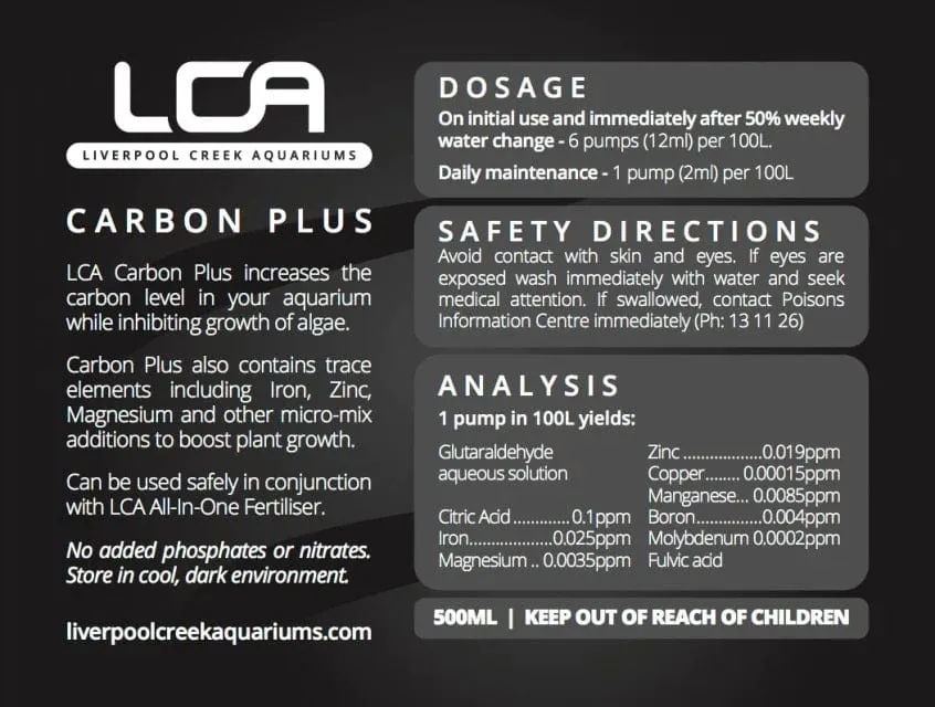 LCA Liquid Fertiliser - Carbon PLUS 500ml