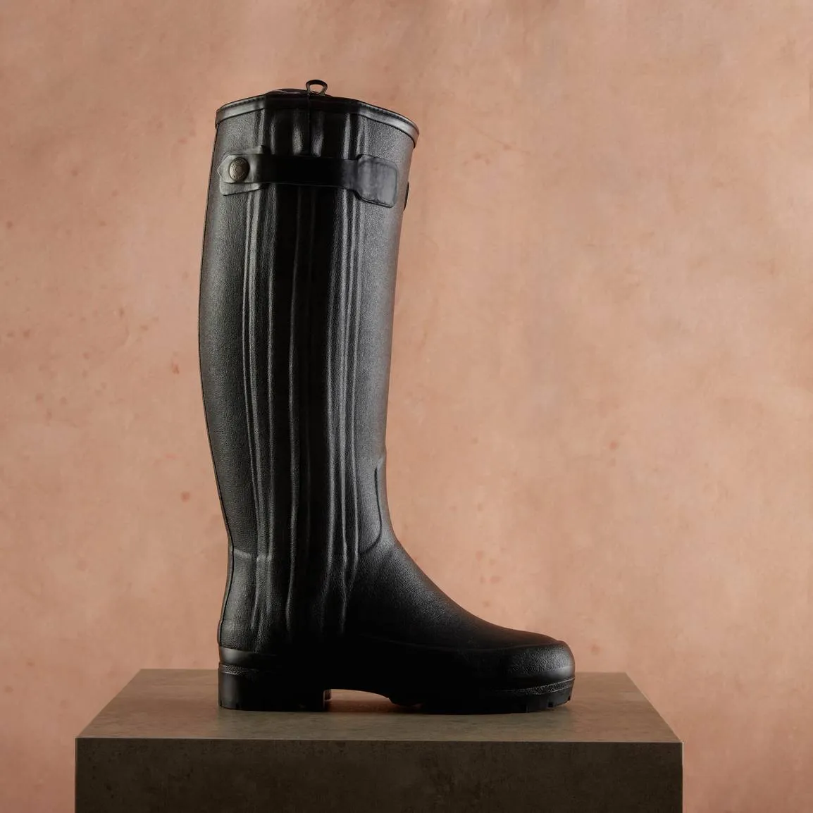 LE CHAMEAU Chasseur Boots - Ladies Neoprene Lined Full Zip - Black