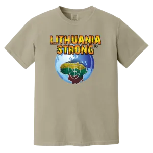 Lithuania Strong - Men/Women Unisex Soft-Washed Comfort Cotton Short Sleeve T-Shirt