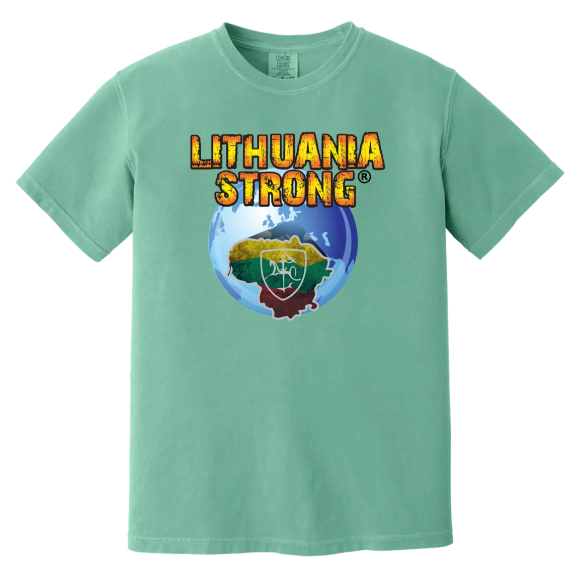 Lithuania Strong - Men/Women Unisex Soft-Washed Comfort Cotton Short Sleeve T-Shirt