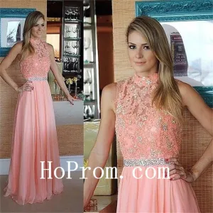 Long Prom Dresses,High Neck Prom Dress,Evening Dress